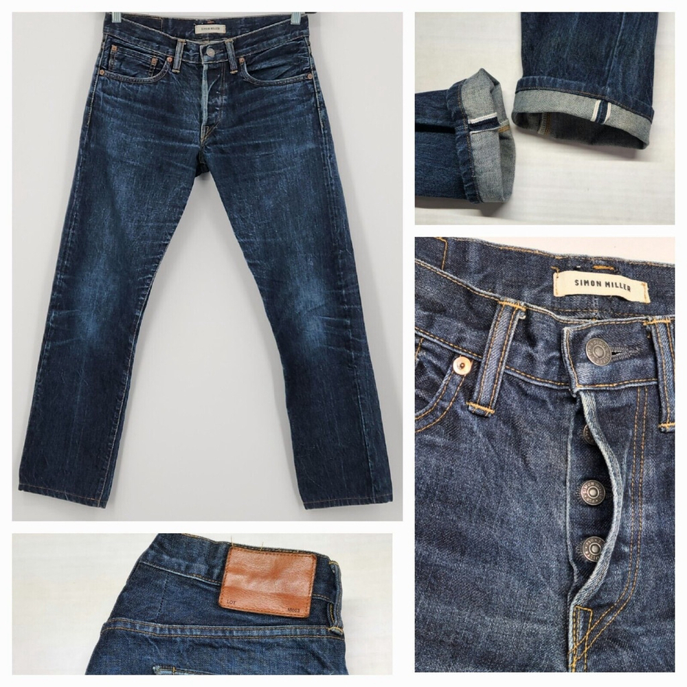Simon Miller M003 Japanese Selvedge Denim Jeans Size 30 X 34 (29 measured) $398